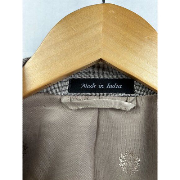 Lauren Ralph Lauren Men’s Blazer 44R Gray Wool Glen Plaid Classic Jacket Preppy - Picture 7 of 12